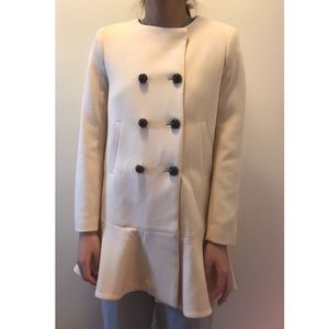 Ivory jacket dress by Zara in size S